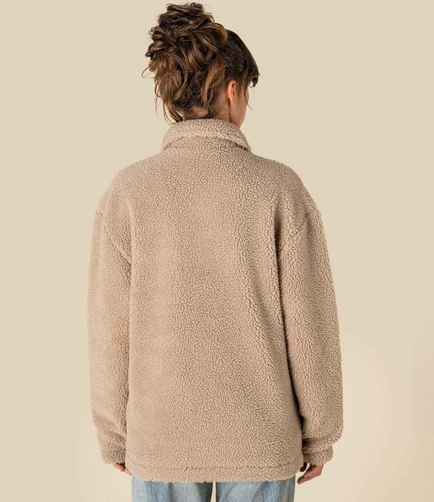 Spasso Unisex Sherpa Drop Shoulder Overshirt - SP508