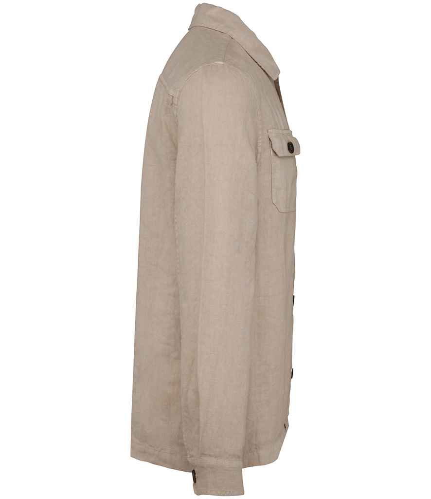 SP516 Washed Linen Sand Side