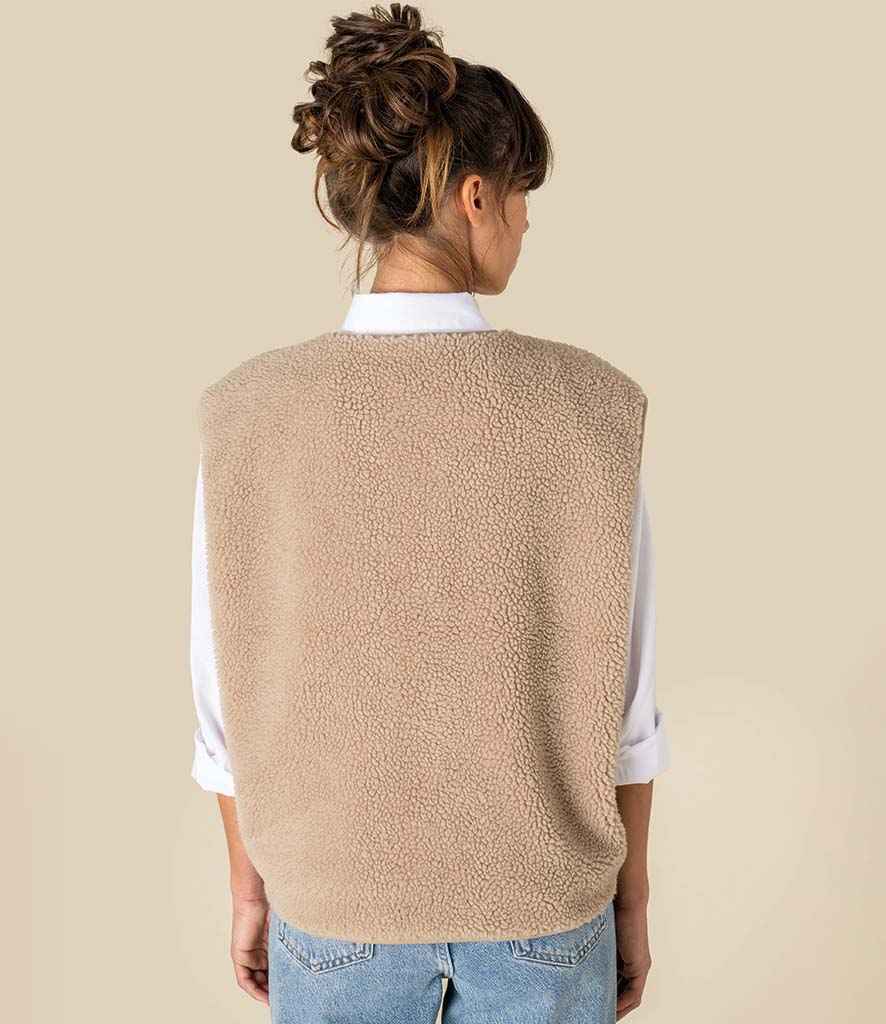 Spasso Ladies Sherpa Bodywarmer - SP604