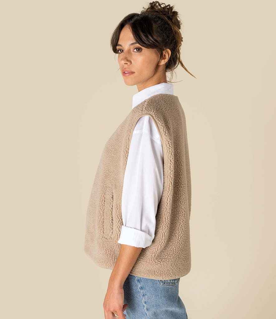 Spasso Ladies Sherpa Bodywarmer - SP604