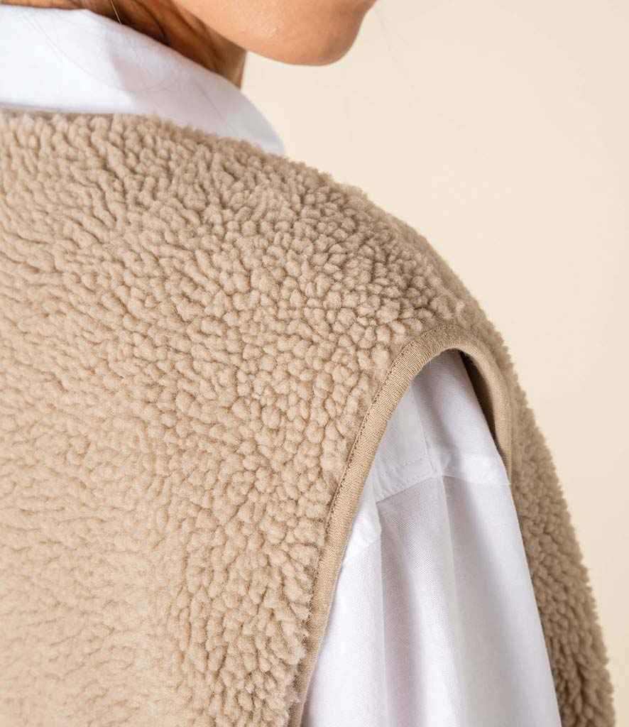 Spasso Ladies Sherpa Bodywarmer - SP604