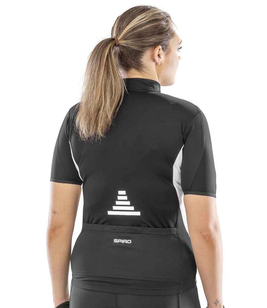 Spiro Ladies Bikewear Top SR188F in Black/White – model