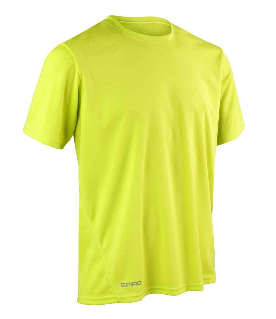 Spiro Quick Dry Performance T-Shirt SR253M in Lime Green – front