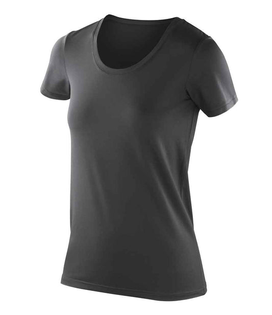 Spiro Impact Ladies Softex T-Shirt SR280F in Black – front