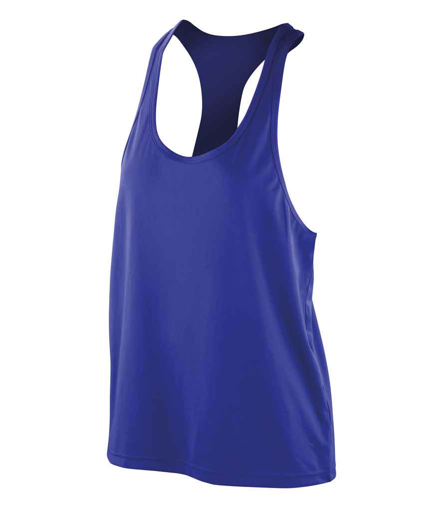Spiro Impact Ladies Softex Tank Top SR285F in Sapphire Blue – front