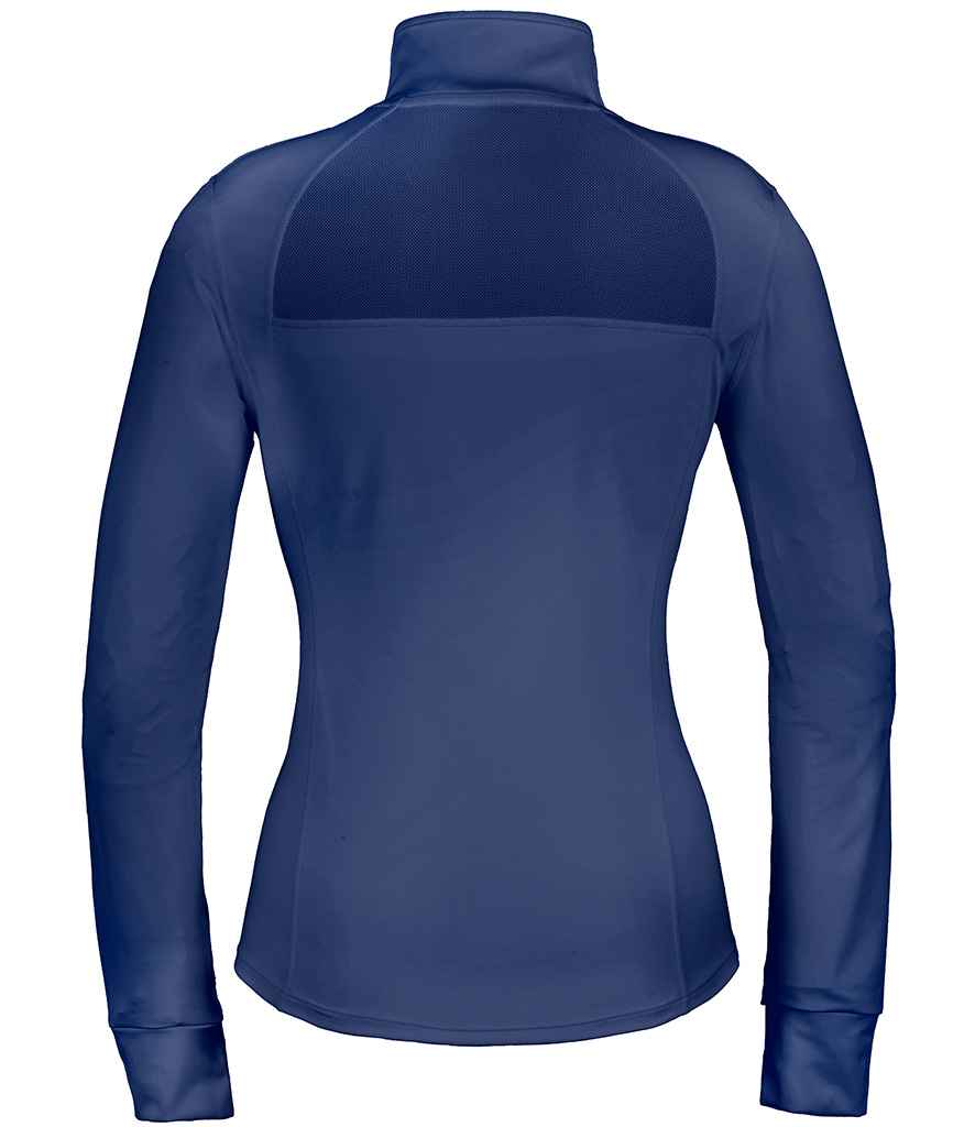 Spiro Ladies Recycled Fitness Jacket SR798F in Navy – back