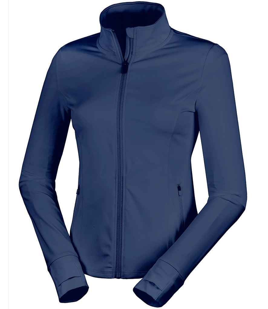 Spiro Ladies Recycled Fitness Jacket SR798F in Navy – front
