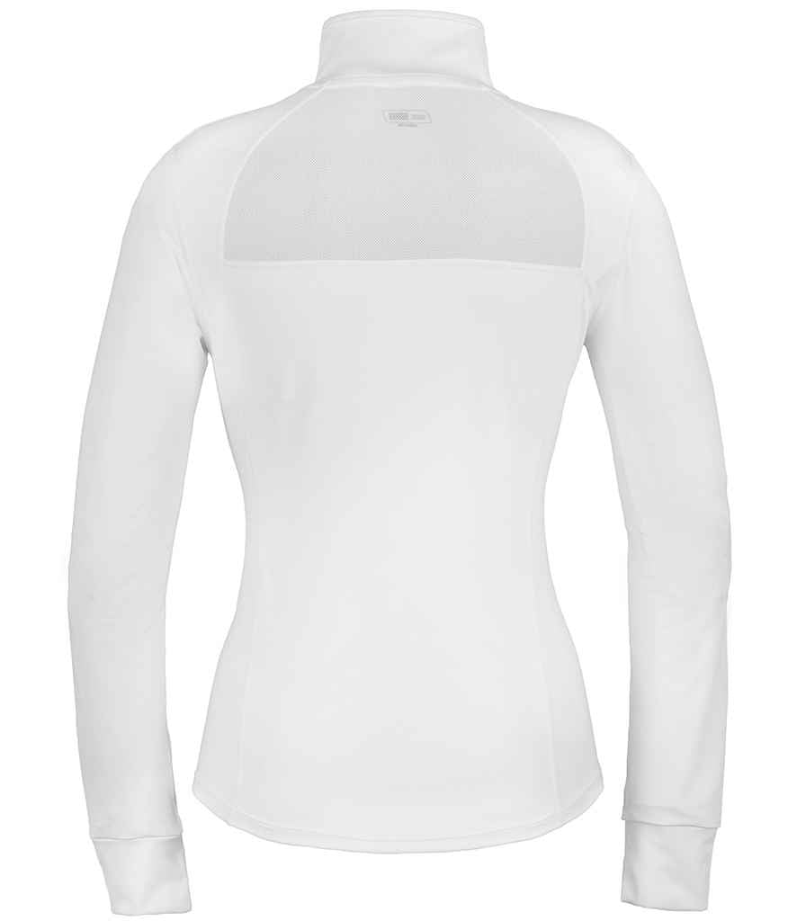 Spiro Ladies Recycled Fitness Jacket SR798F in White – back