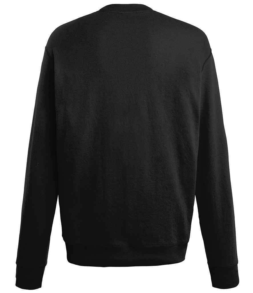 Fruit of the Loom Lightweight Drop Shoulder Sweatshirt SS123 in Black – back