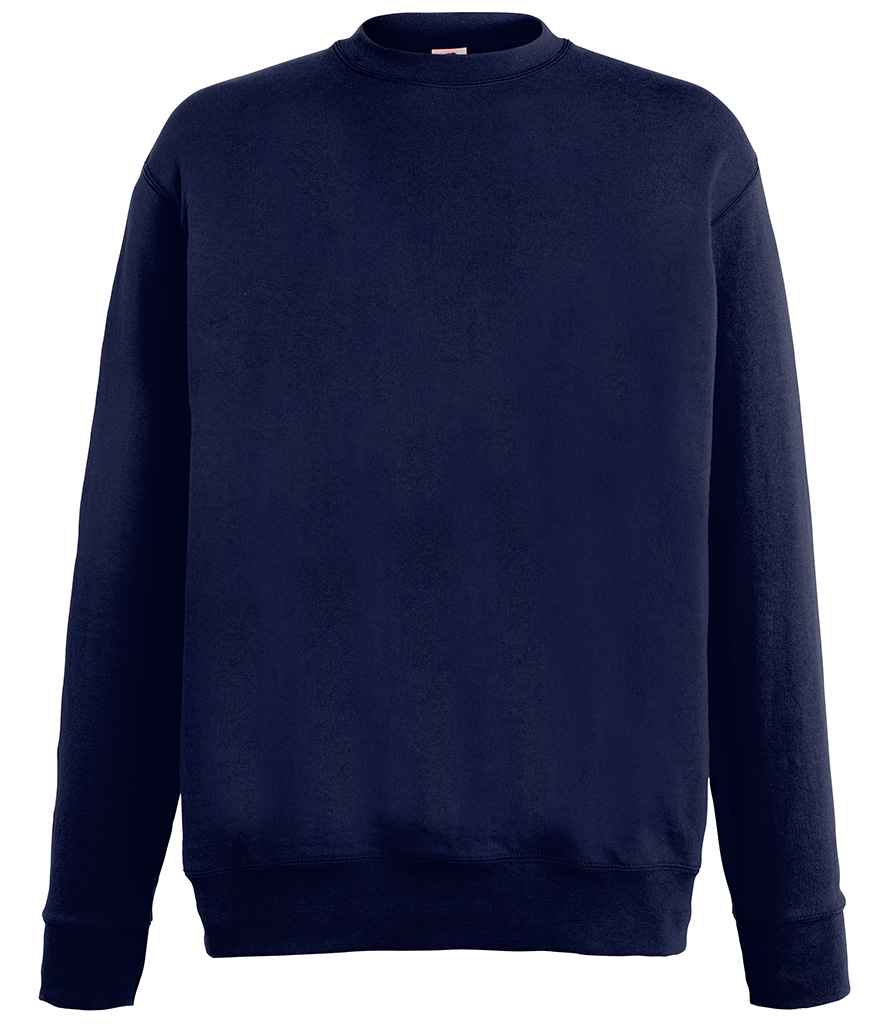 Fruit of the Loom Lightweight Drop Shoulder Sweatshirt SS123 in Deep Navy – front