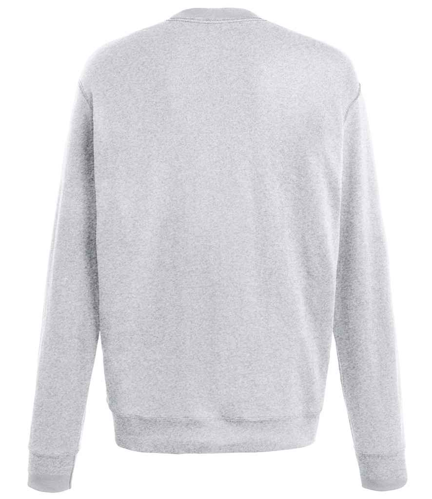 Fruit of the Loom Lightweight Drop Shoulder Sweatshirt SS123 in Heather Grey – back