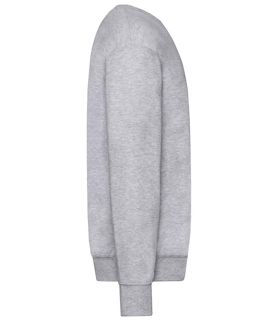 Fruit of the Loom Lightweight Drop Shoulder Sweatshirt SS123 in Heather Grey – side