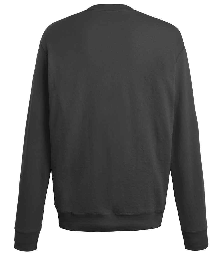Fruit of the Loom Lightweight Drop Shoulder Sweatshirt SS123 in Light Graphite – back