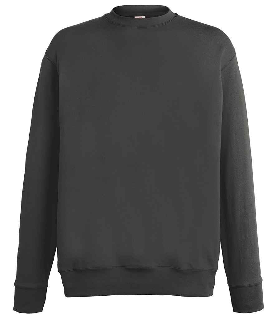 Fruit of the Loom Lightweight Drop Shoulder Sweatshirt SS123 in Light Graphite – front