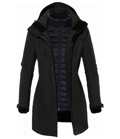 Stormtech Ladies Avalante System 3-in-1 Jacket SSJ2W in Black – front