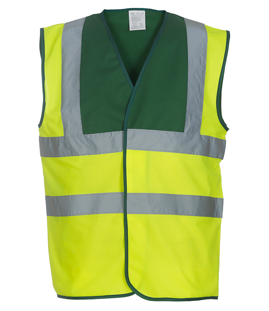 Yoko Hi-Vis Two Band and Braces Waistcoat - YK102