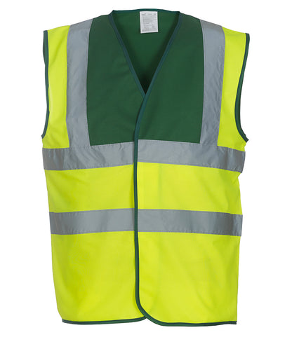 Yoko Hi-Vis Two Band and Braces Waistcoat - YK102