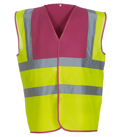Yoko Hi-Vis Two Band and Braces Waistcoat - YK102