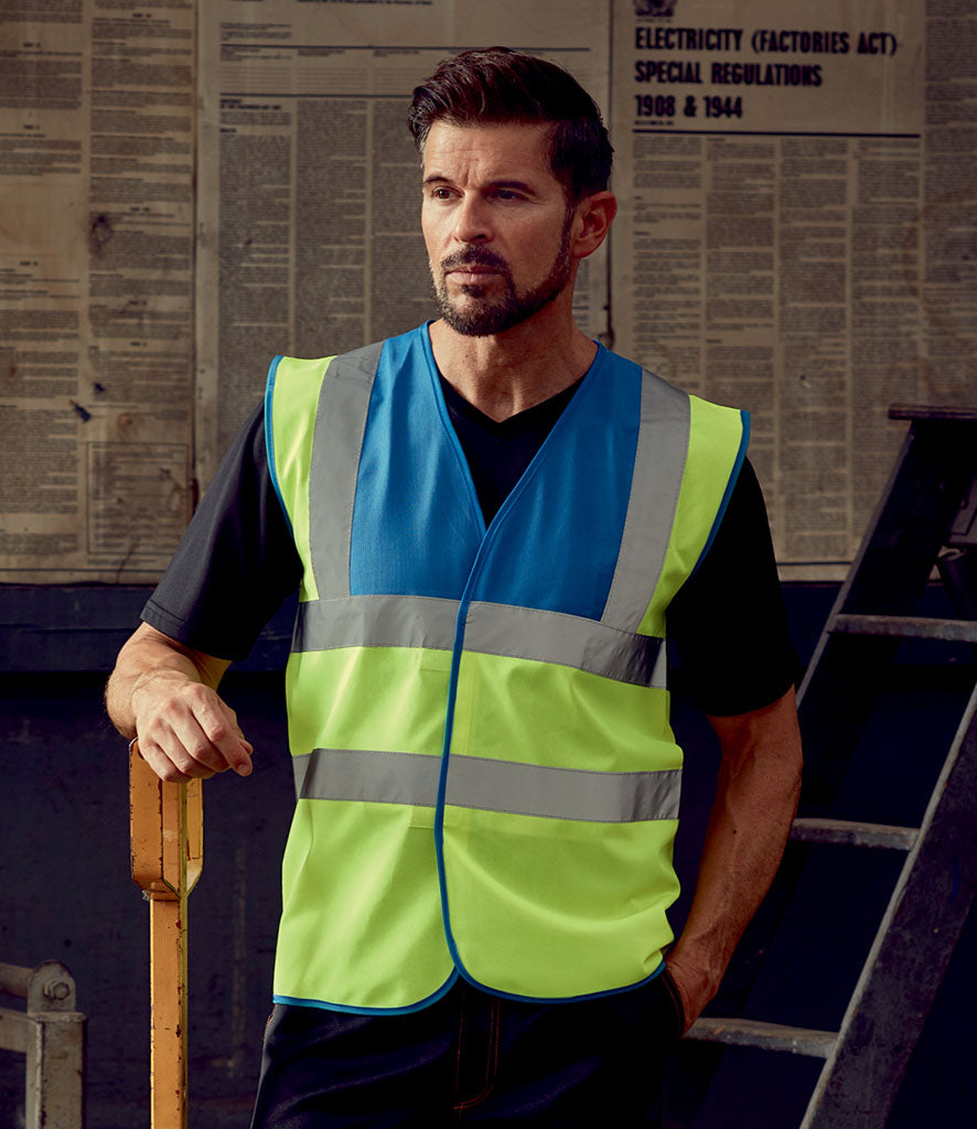 Yoko Hi-Vis Two Band and Braces Waistcoat - YK102