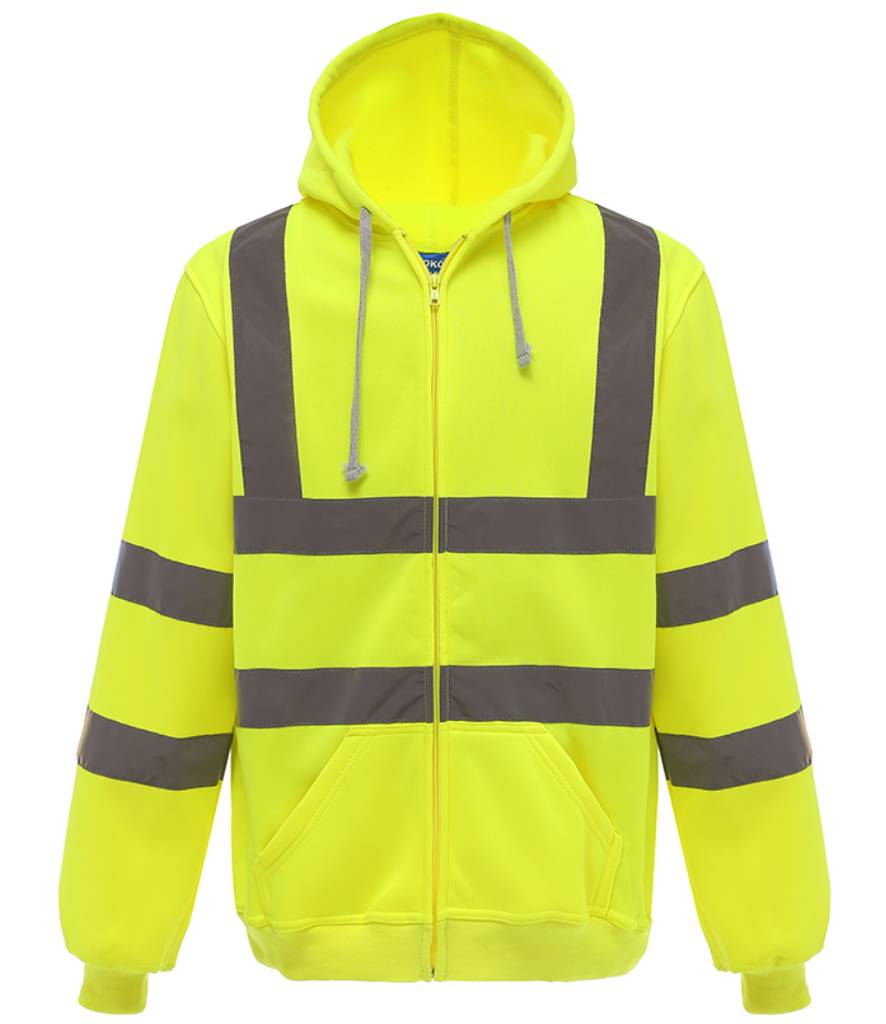 Yoko Hi-Vis Zip Hoodie - YK032
